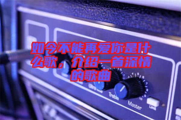 如今不能再愛你是什么歌，介紹一首深情的歌曲