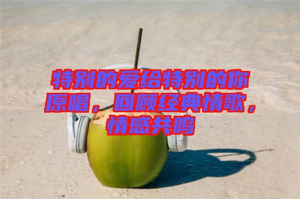 特別的愛給特別的你原唱，回顧經(jīng)典情歌，情感共鳴