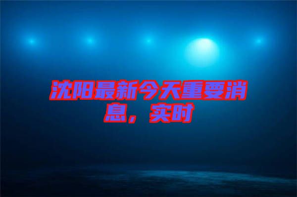 沈陽最新今天重要消息，實(shí)時(shí)