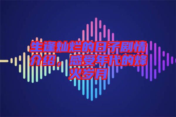 生逢?duì)N爛的日子劇情介紹，感受年代的烽火歲月