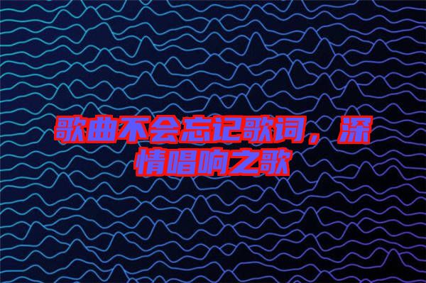 歌曲不會(huì)忘記歌詞，深情唱響之歌