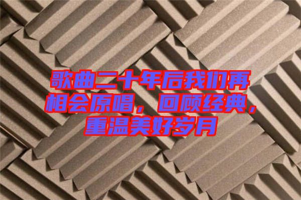 歌曲二十年后我們?cè)傧鄷?huì)原唱，回顧經(jīng)典，重溫美好歲月