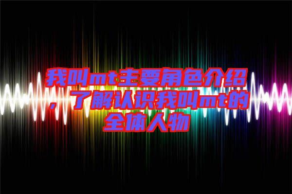 我叫mt主要角色介紹，了解認(rèn)識(shí)我叫mt的全體人物