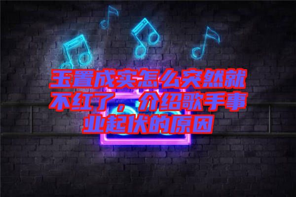 玉置成實(shí)怎么突然就不紅了，介紹歌手事業(yè)起伏的原因