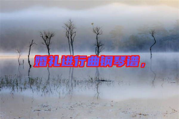 婚禮進行曲鋼琴譜，