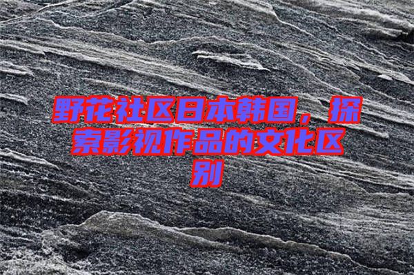 野花社區(qū)日本韓國，探索影視作品的文化區(qū)別