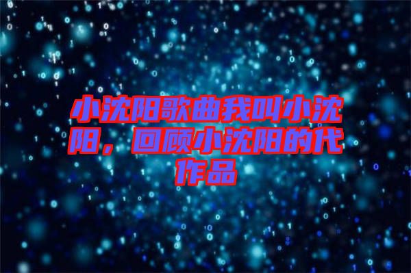 小沈陽歌曲我叫小沈陽，回顧小沈陽的代作品