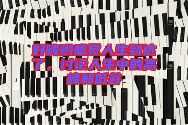 好嗨喲感覺人生到達了，討論人生中的高峰和低谷