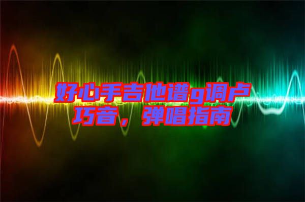好心手吉他譜g調(diào)盧巧音，彈唱指南