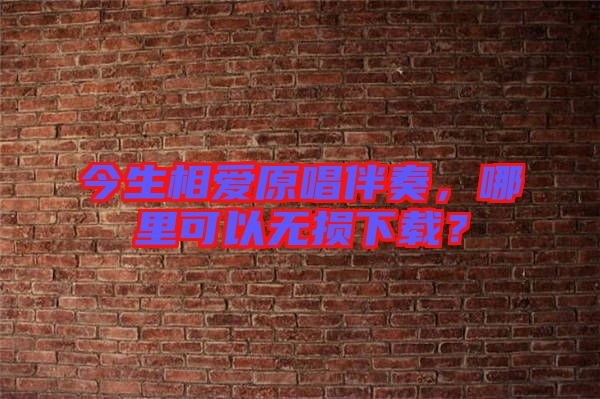 今生相愛(ài)原唱伴奏，哪里可以無(wú)損下載？