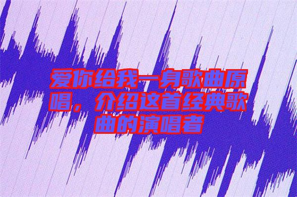 愛你給我一身歌曲原唱，介紹這首經(jīng)典歌曲的演唱者
