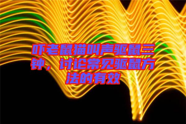 嚇老鼠貓叫聲驅(qū)鼠三鐘，討論常見驅(qū)鼠方法的有效