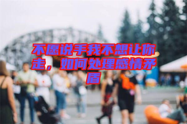 不愿說手我不想讓你走，如何處理感情矛盾