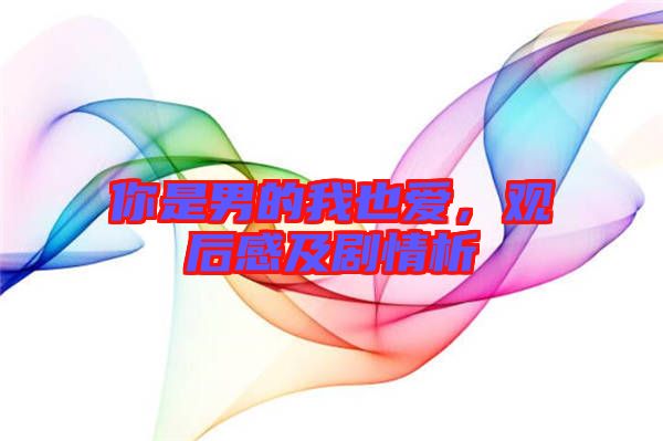 你是男的我也愛，觀后感及劇情析