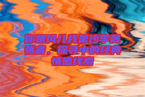 你是風(fēng)兒我是沙李晟張睿，探尋中的經(jīng)典情感線索