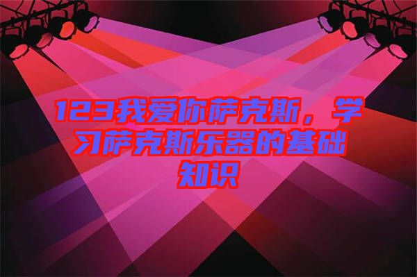 123我愛(ài)你薩克斯，學(xué)習(xí)薩克斯樂(lè)器的基礎(chǔ)知識(shí)