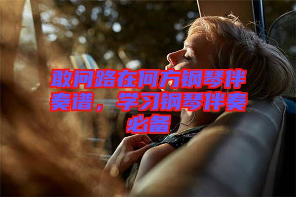 敢問路在何方鋼琴伴奏譜，學習鋼琴伴奏必備