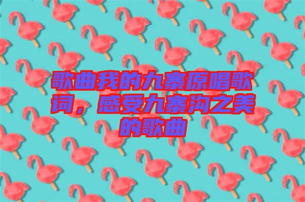 歌曲我的九寨原唱歌詞，感受九寨溝之美的歌曲