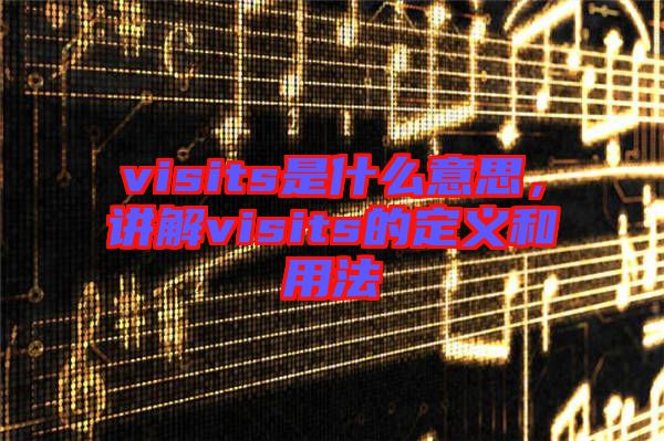 visits是什么意思，講解visits的定義和用法