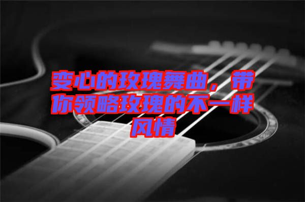 變心的玫瑰舞曲，帶你領(lǐng)略玫瑰的不一樣風(fēng)情