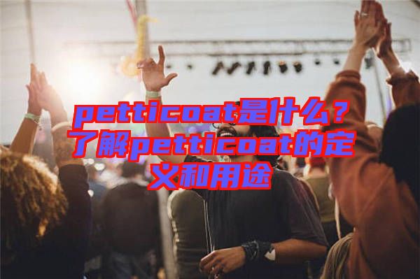 petticoat是什么？了解petticoat的定義和用途