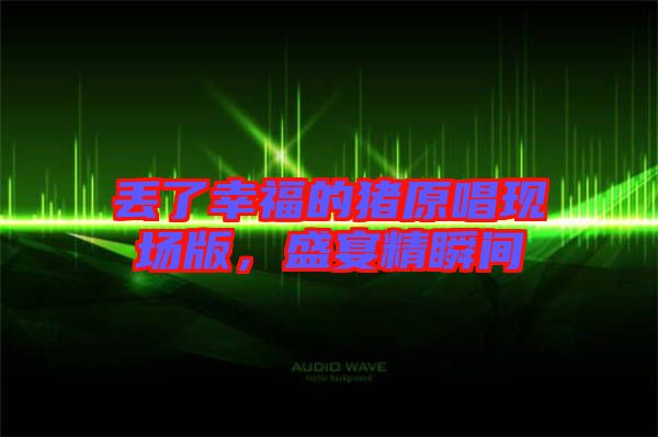 丟了幸福的豬原唱現(xiàn)場版，盛宴精瞬間