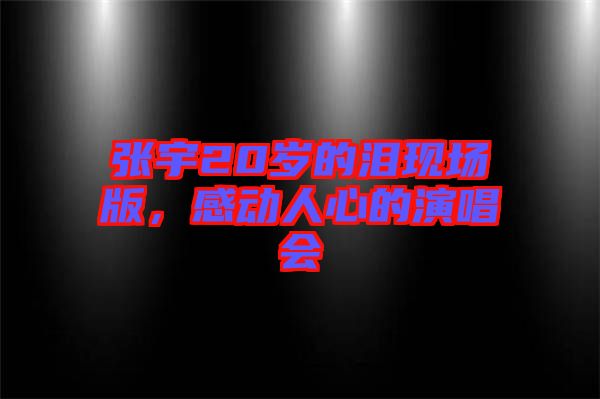 張宇20歲的淚現(xiàn)場(chǎng)版，感動(dòng)人心的演唱會(huì)