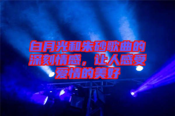 白月光和朱砂歌曲的深刻情感，讓人感受愛(ài)情的美好
