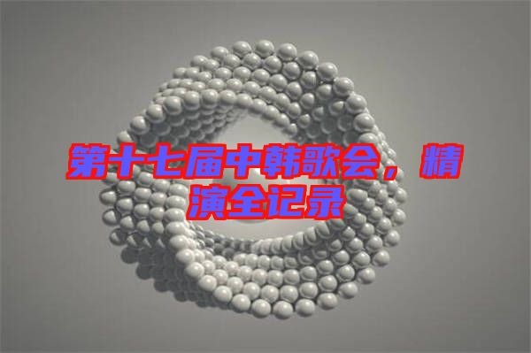 第十七屆中韓歌會(huì)，精演全記錄