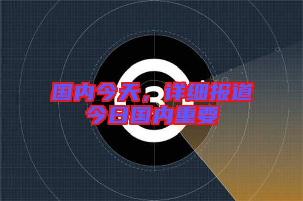 國內(nèi)今天，詳細(xì)報(bào)道今日國內(nèi)重要