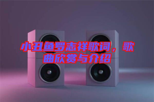 小丑魚羅志祥歌詞，歌曲欣賞與介紹
