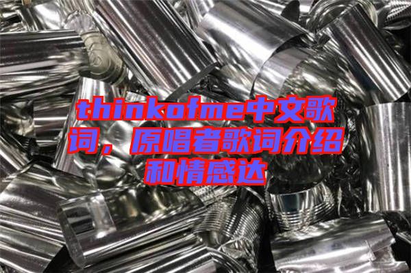 thinkofme中文歌詞，原唱者歌詞介紹和情感達