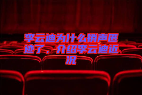 李云迪為什么銷聲匿跡了，介紹李云迪近況
