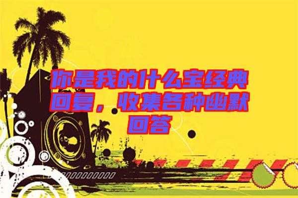 你是我的什么寶經(jīng)典回復(fù)，收集各種幽默回答