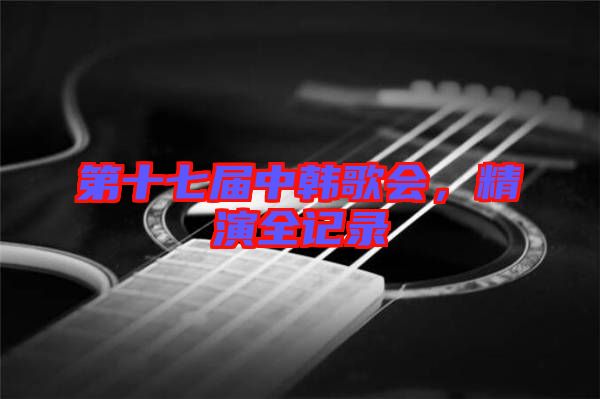 第十七屆中韓歌會(huì)，精演全記錄