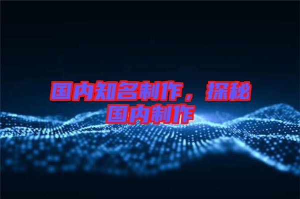 國內(nèi)知名制作，探秘國內(nèi)制作
