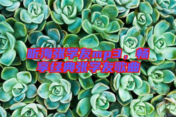 聽海張學(xué)友mp3，暢享經(jīng)典張學(xué)友歌曲