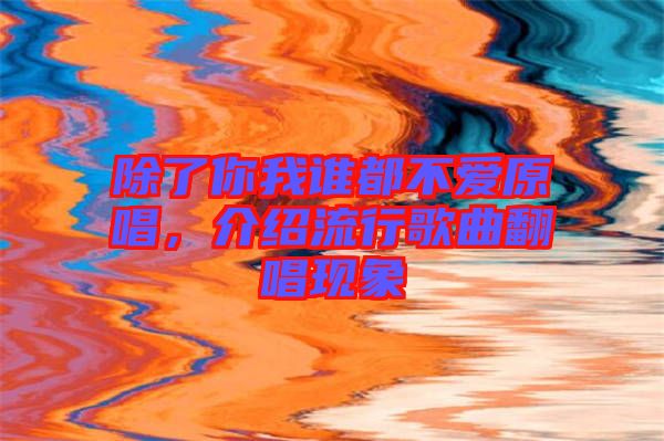 除了你我誰都不愛原唱，介紹流行歌曲翻唱現(xiàn)象