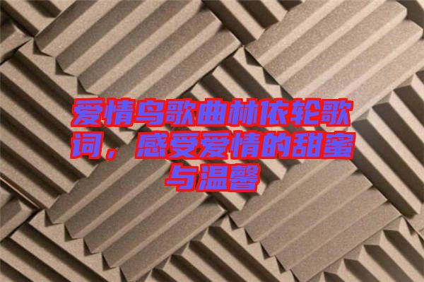 愛(ài)情鳥(niǎo)歌曲林依輪歌詞，感受愛(ài)情的甜蜜與溫馨