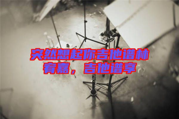 突然想起你吉他譜林宥嘉，吉他譜享