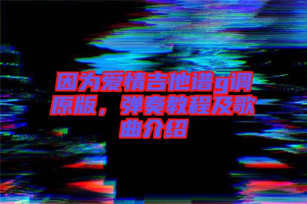 因為愛情吉他譜g調(diào)原版，彈奏教程及歌曲介紹