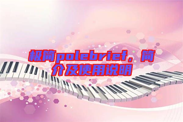 極簡polebrief，簡介及使用說明