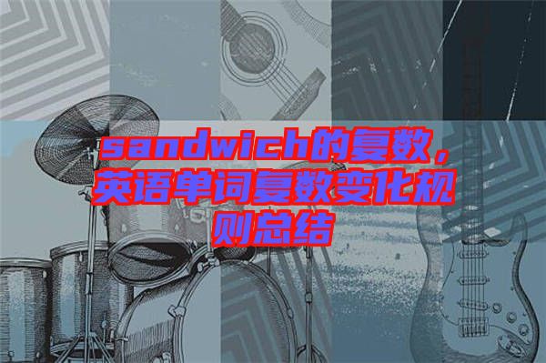 sandwich的復數(shù)，英語單詞復數(shù)變化規(guī)則總結