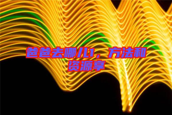爸爸去哪兒1，方法和資源享