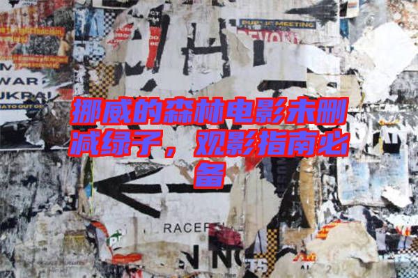 挪威的森林電影未刪減綠子，觀影指南必備