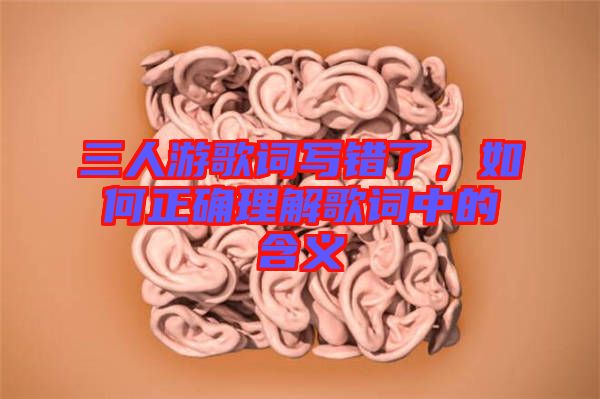三人游歌詞寫錯了，如何正確理解歌詞中的含義