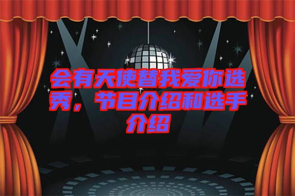 會有天使替我愛你選秀，節(jié)目介紹和選手介紹