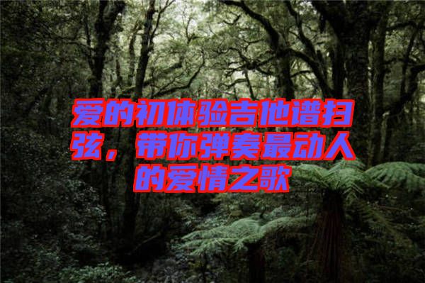 愛的初體驗(yàn)吉他譜掃弦，帶你彈奏最動人的愛情之歌