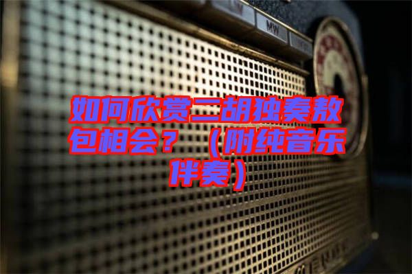 如何欣賞二胡獨奏敖包相會？（附純音樂伴奏）