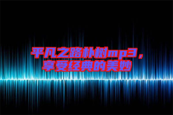 平凡之路樸樹mp3，享受經(jīng)典的美妙
